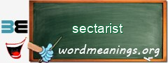 WordMeaning blackboard for sectarist
